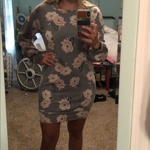 charlotte russe fitted long sleeve dress